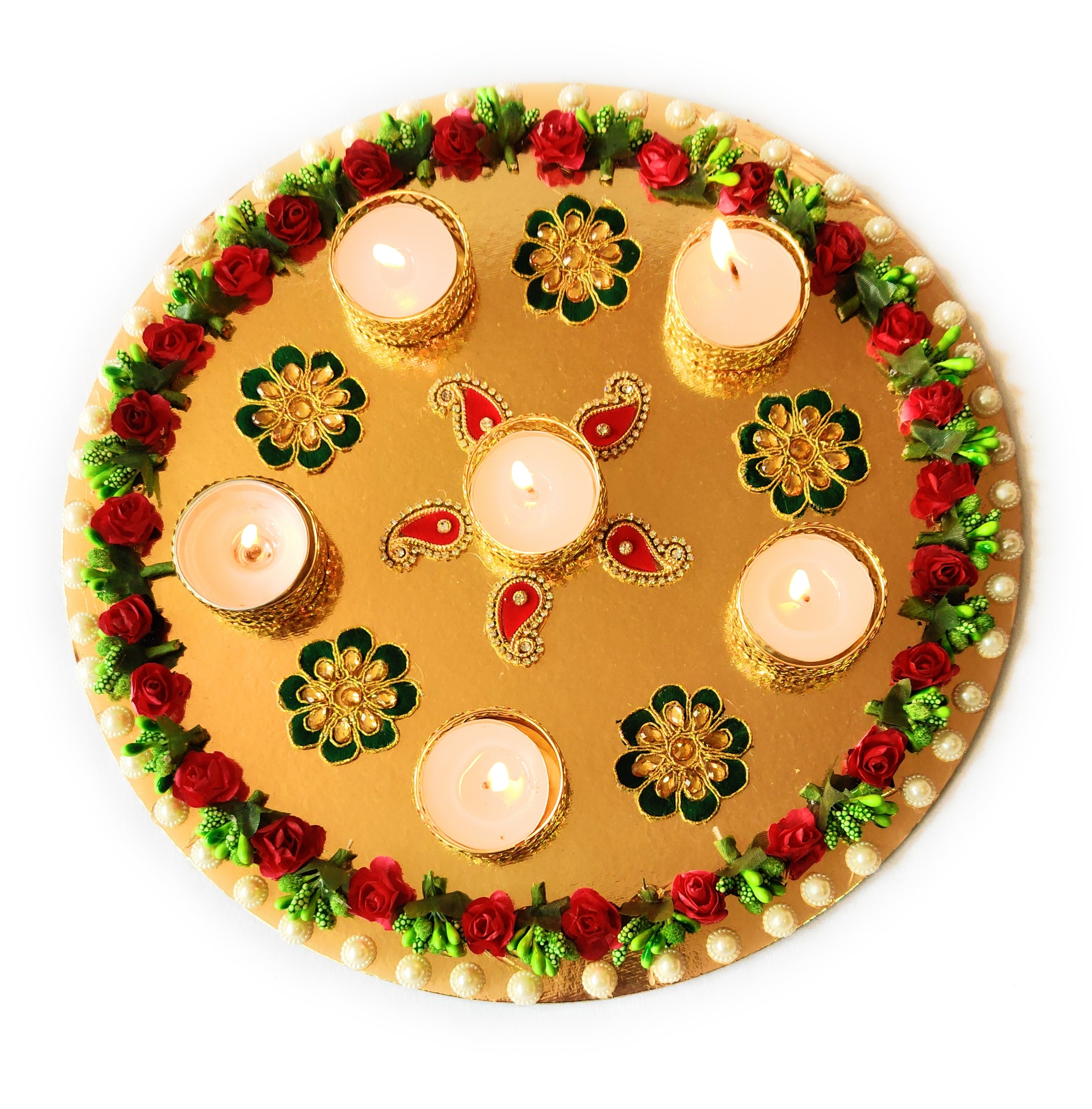 T Light Holder Rangoli TLT053