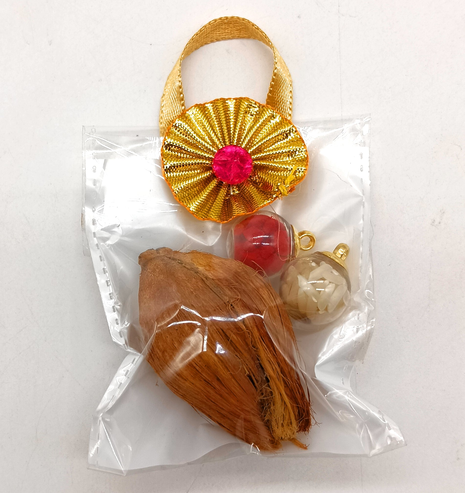 Roli Chawal Unopenable Dome Bottles with Artificial mini coconut