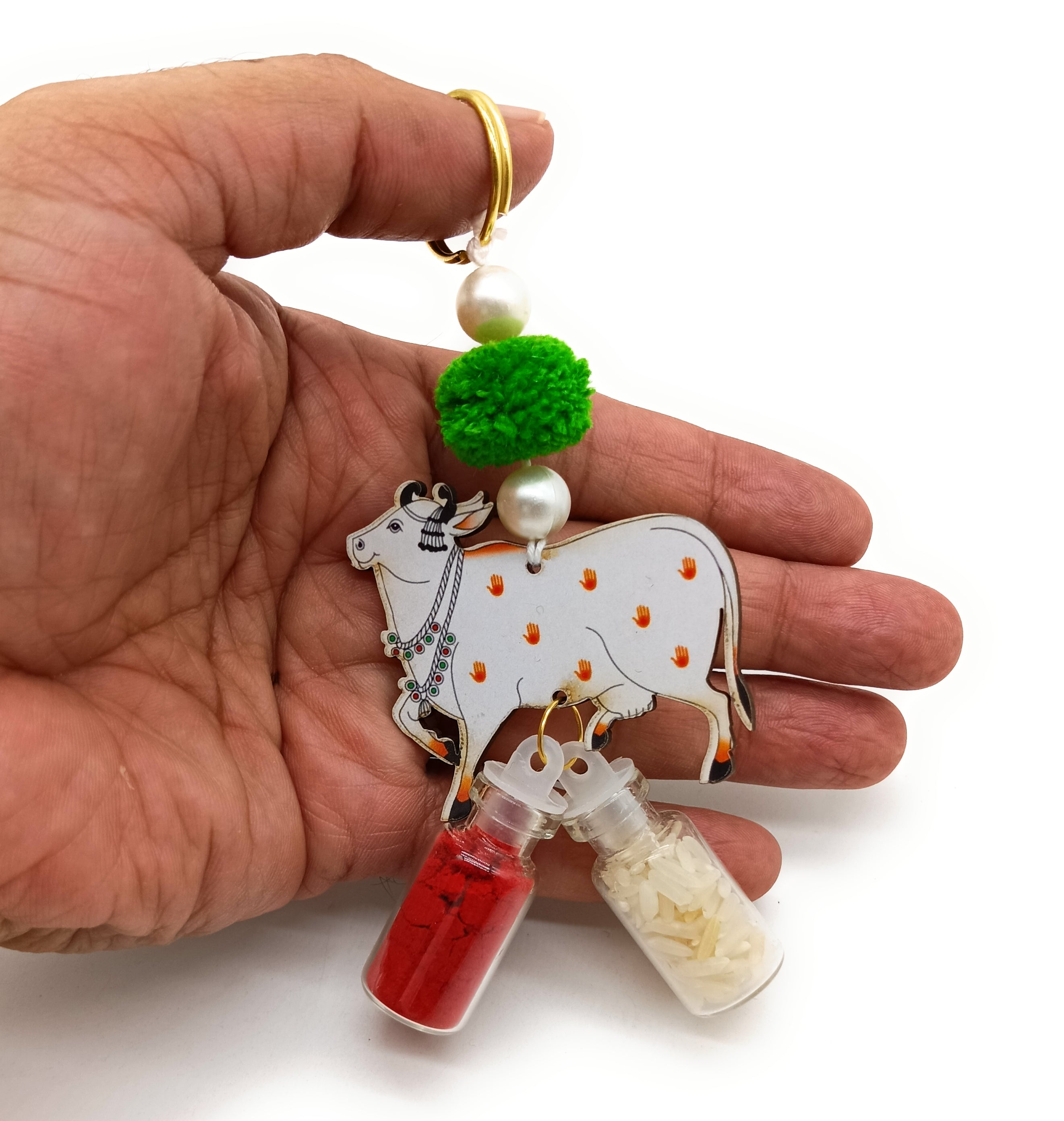 Roli Chawal 2ml Bottles with MDF Cow