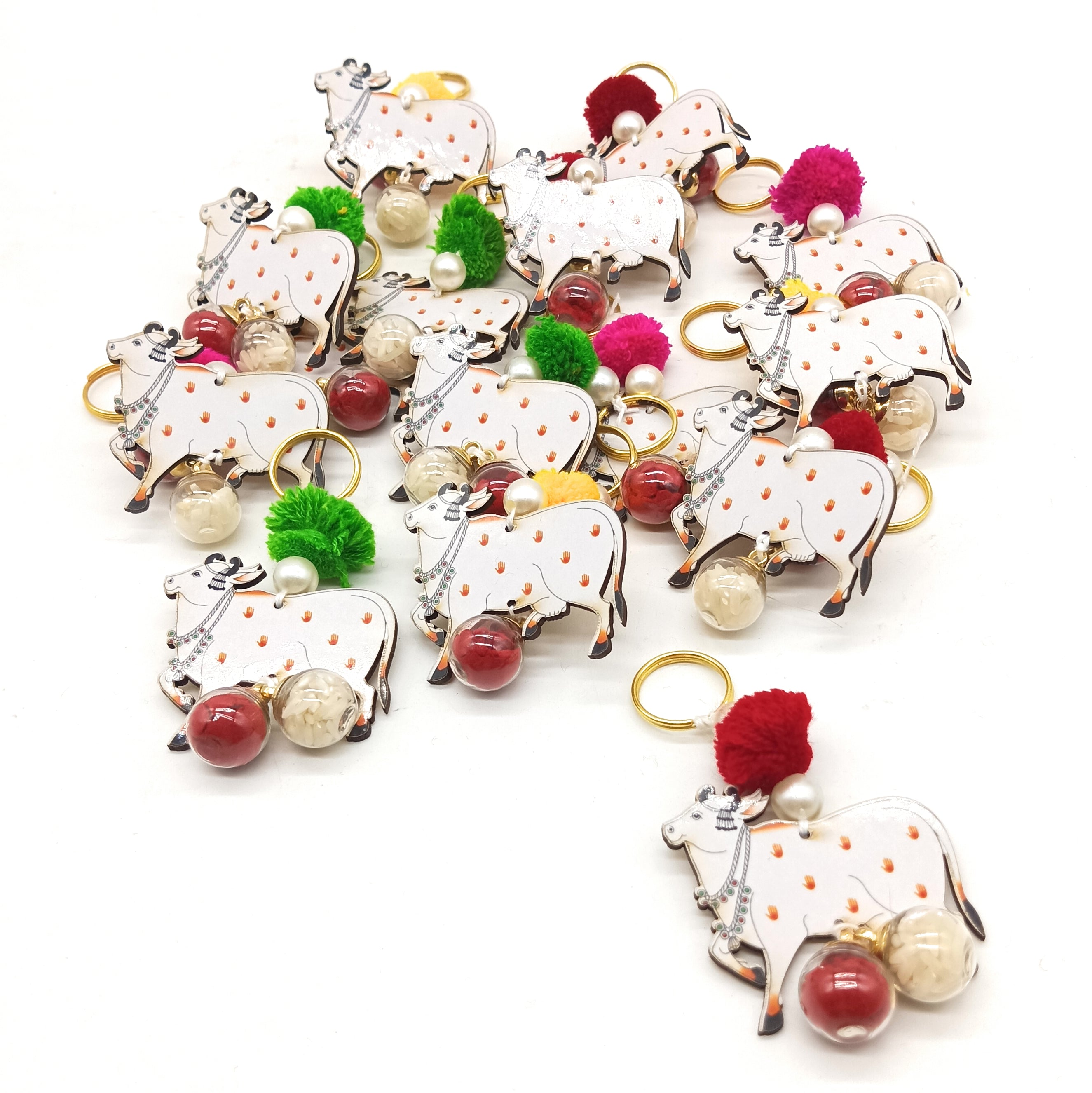 Roli Chawal 2ml Bottles with MDF Cow