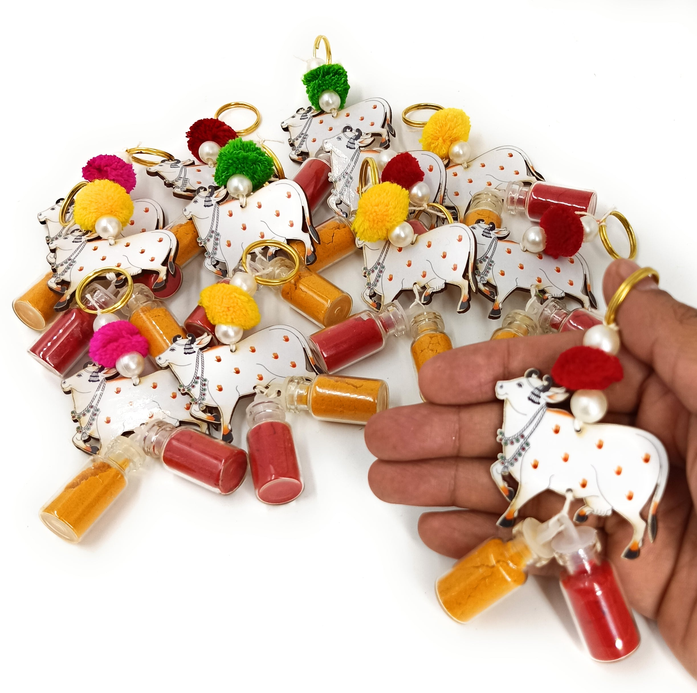 Haldi Roli 2ml Bottles with MDF Cow