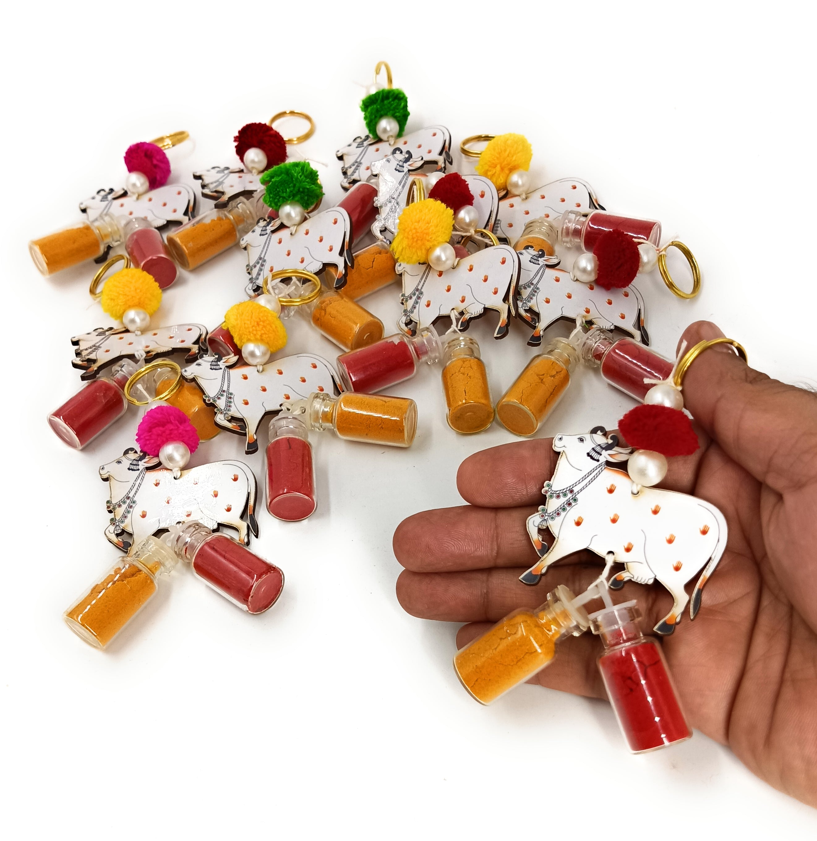 Haldi Roli 2ml Bottles with MDF Cow