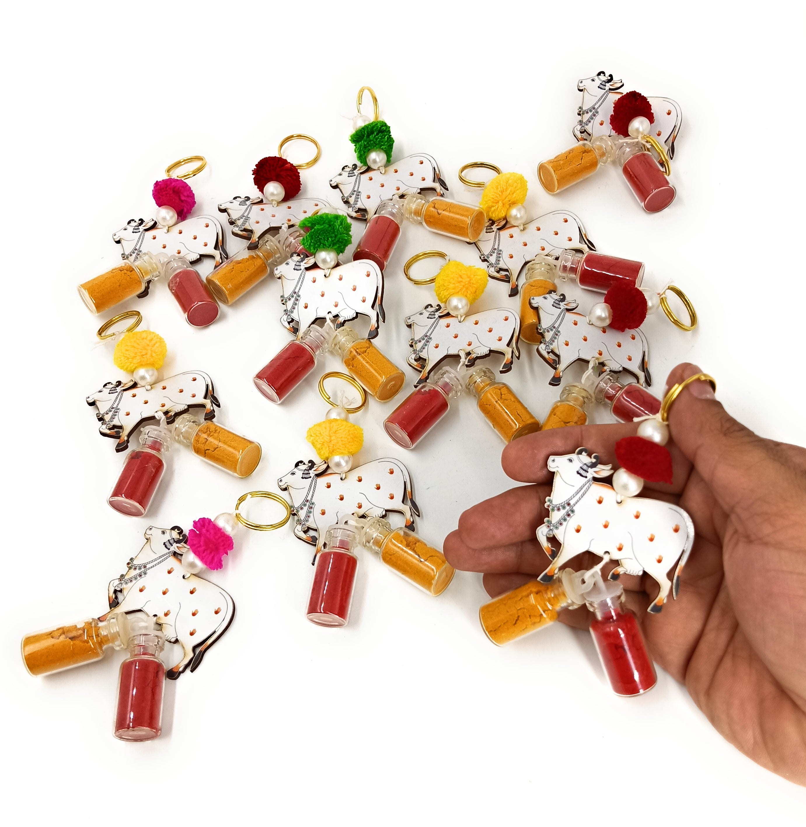 Haldi Roli 2ml Bottles with MDF Cow