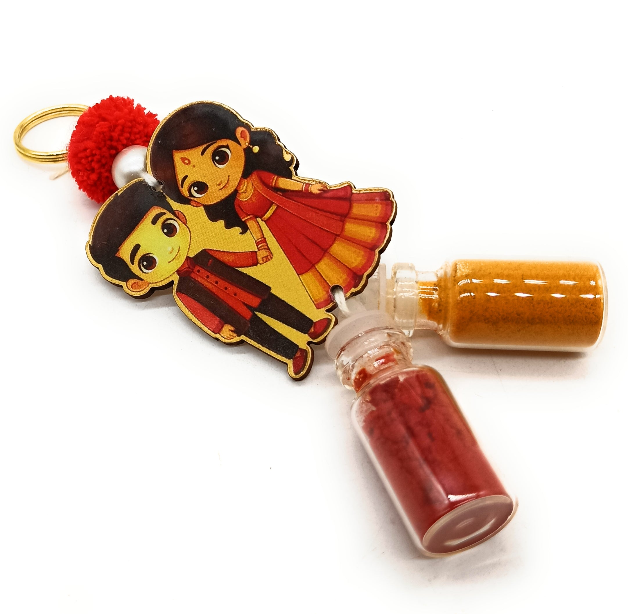 Haldi Roli 2ml Bottles with MDF Boy Girl