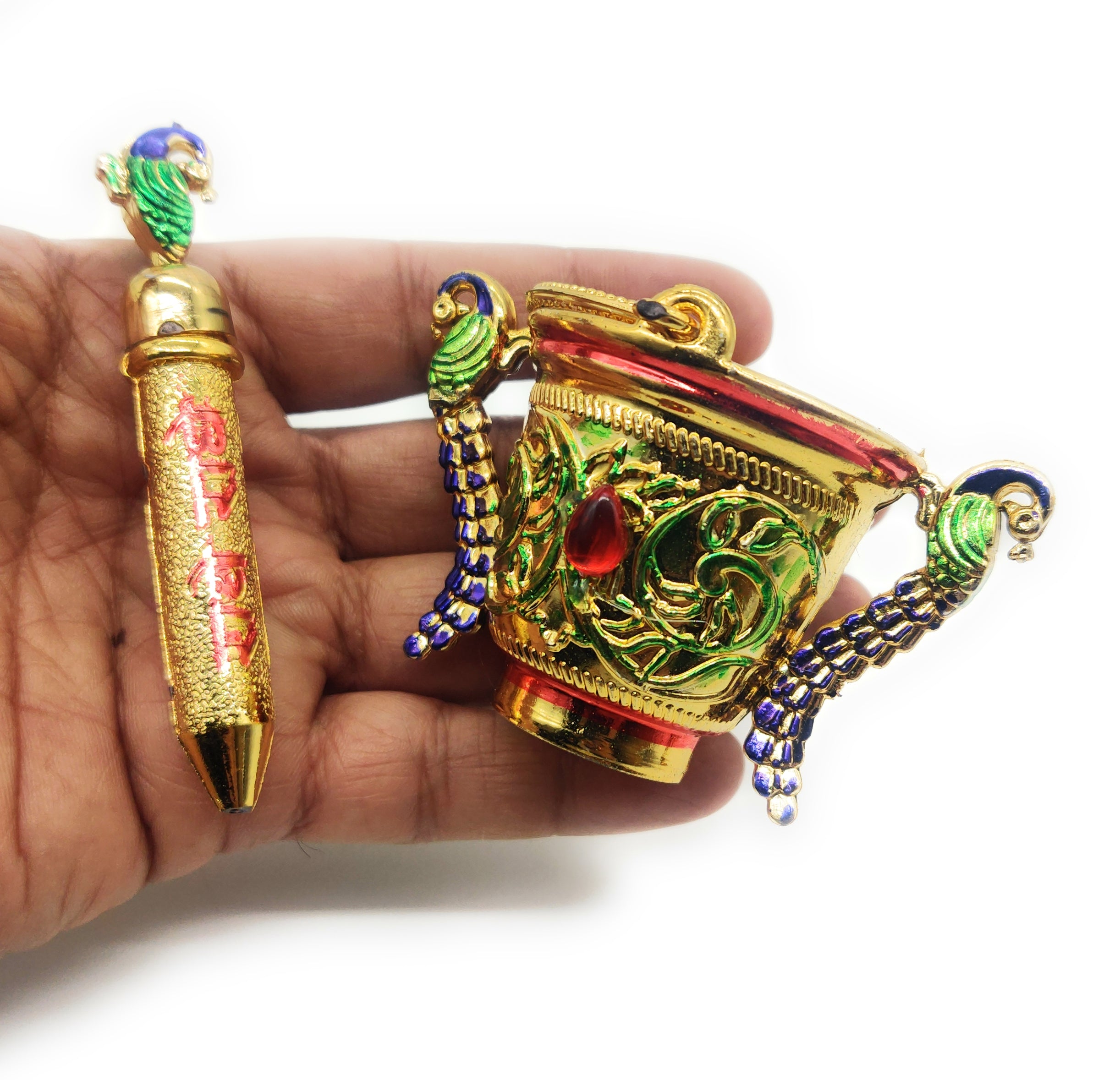 Plastic Meenakari Pichkari Balti HL07