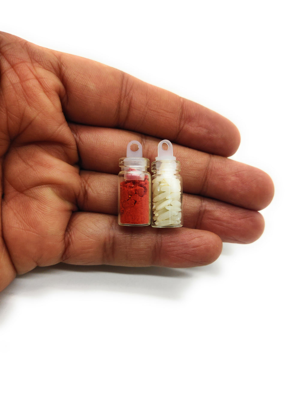Roli Chawal Bottle Set (1ml imported) 3cm height P38