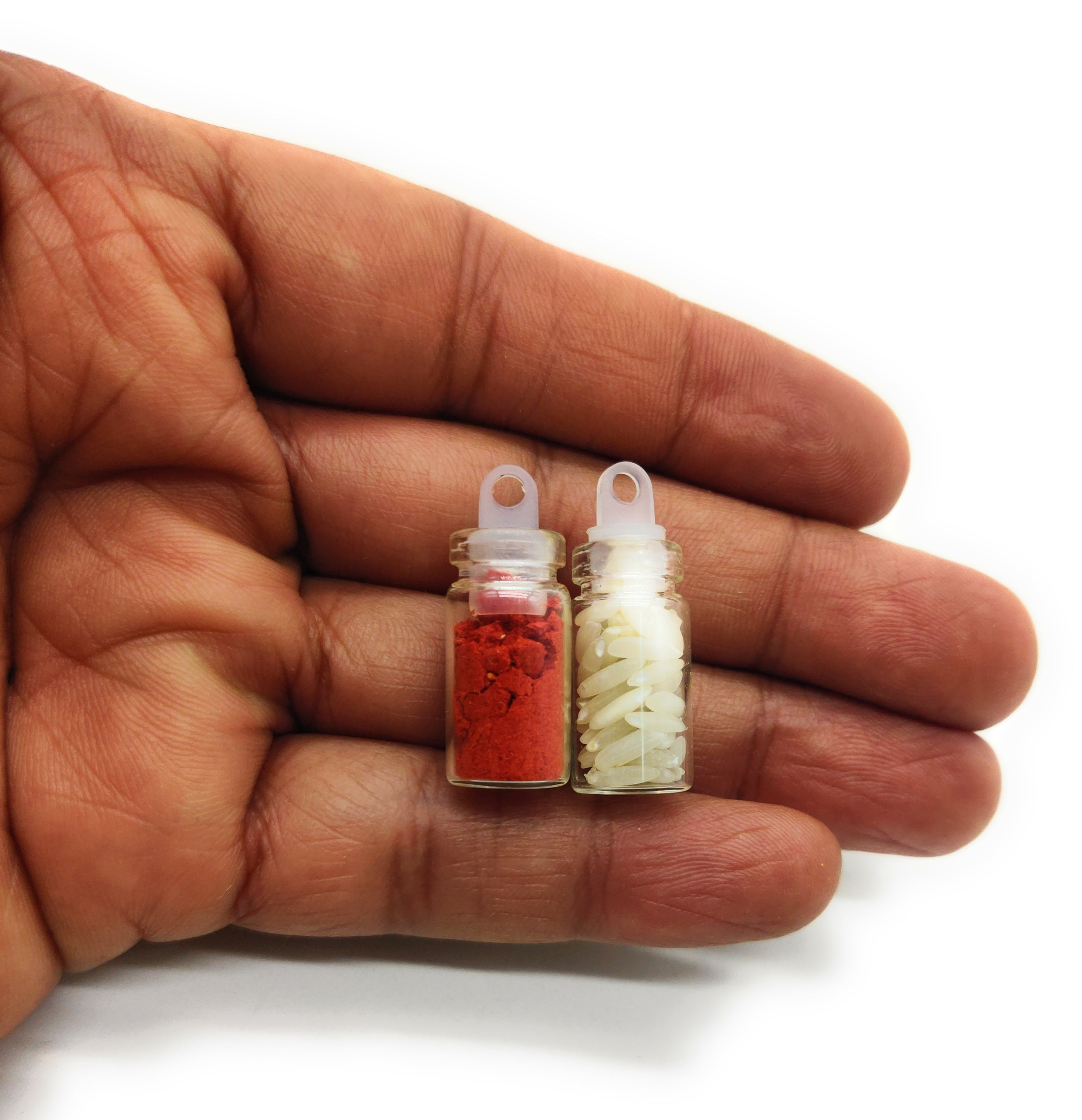 Roli Chawal Bottle Set (1ml imported) 3cm height P38