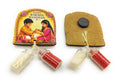 Roli Chawal 1ml mini Bottles with MDF Raksha Bandhan (2 Inch), with Fridge Magnet  P61
