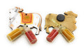 Haldi Roli 1ml mini Bottles with MDF Cow (2 Inch) with Fridge Magnet P55