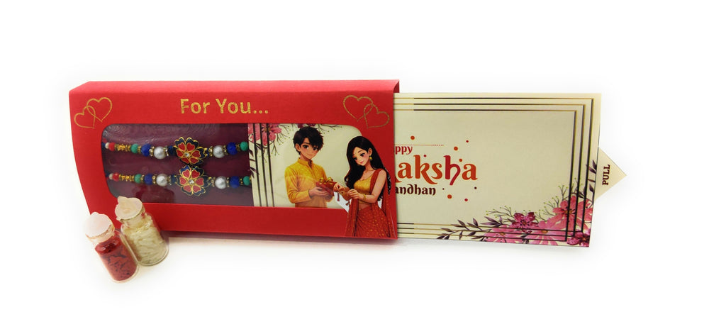 Rakhi Box - Roli Chawal mini bottle (NO RAKHI) B73