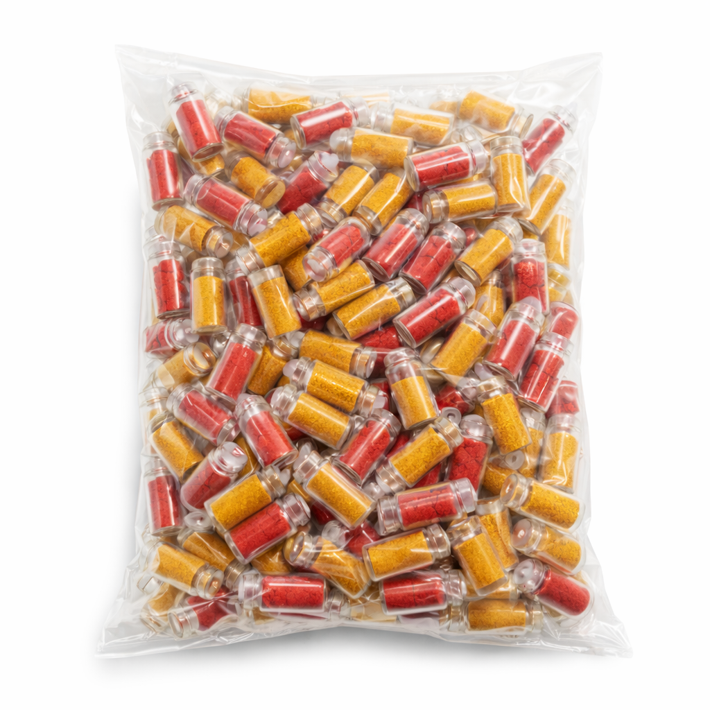 Haldi Roli Bottle Set (1ml imported) 3cm height P39