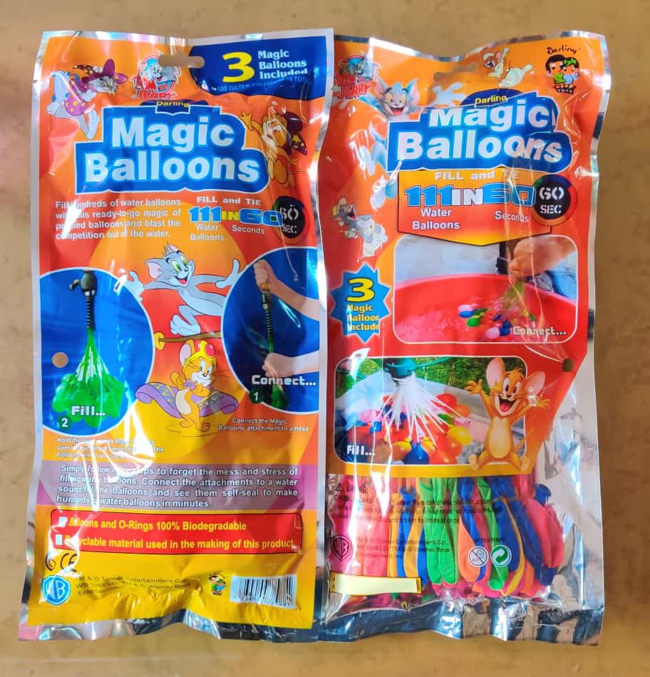 Self Sealing Water Balloons (3 Bunch  of 37pcs each)