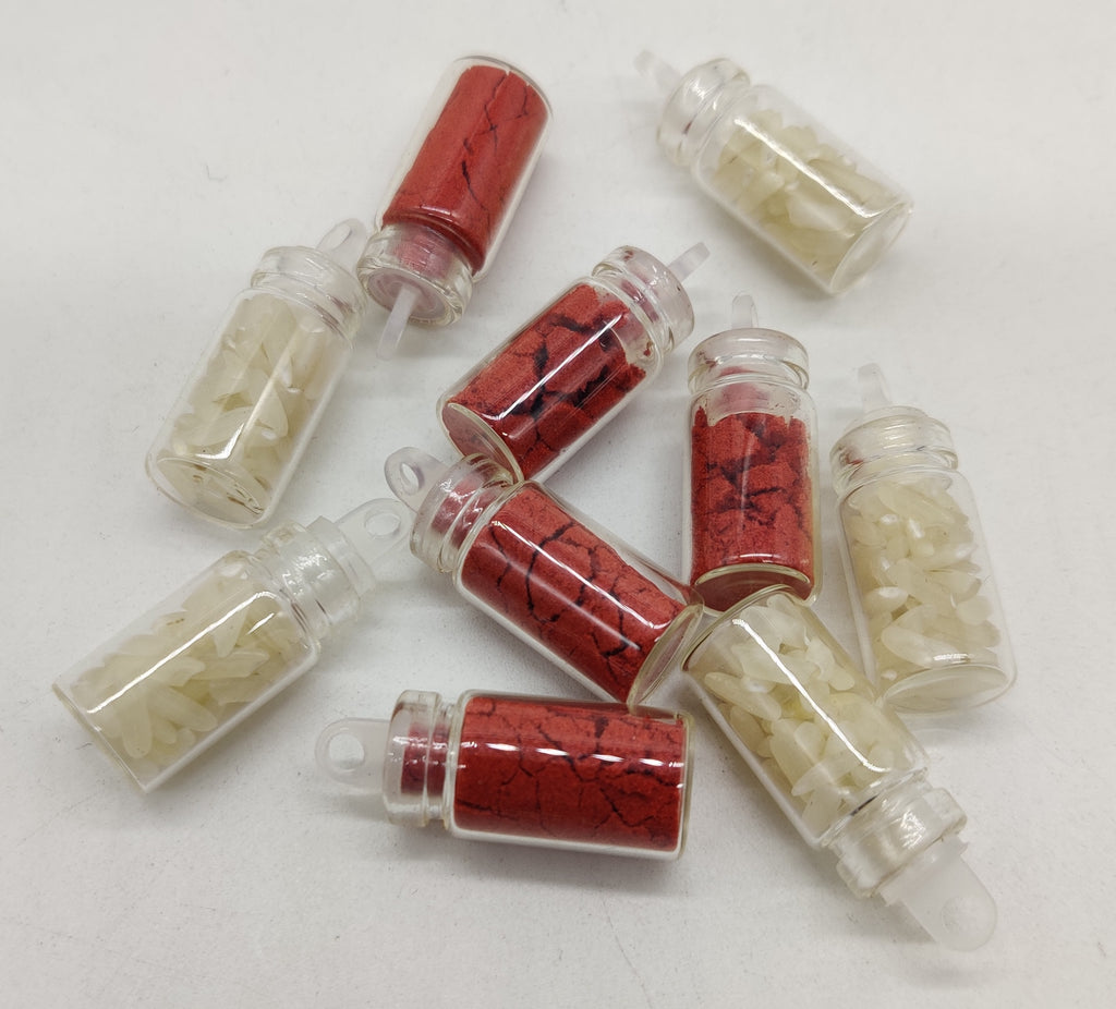 Roli Chawal Bottle Set (1ml imported) 3cm height P38