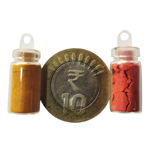 Haldi Roli Bottle Set (1ml imported) 3cm height P39