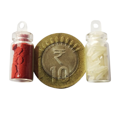 Roli Chawal Bottle Set (1ml imported) 3cm height P38