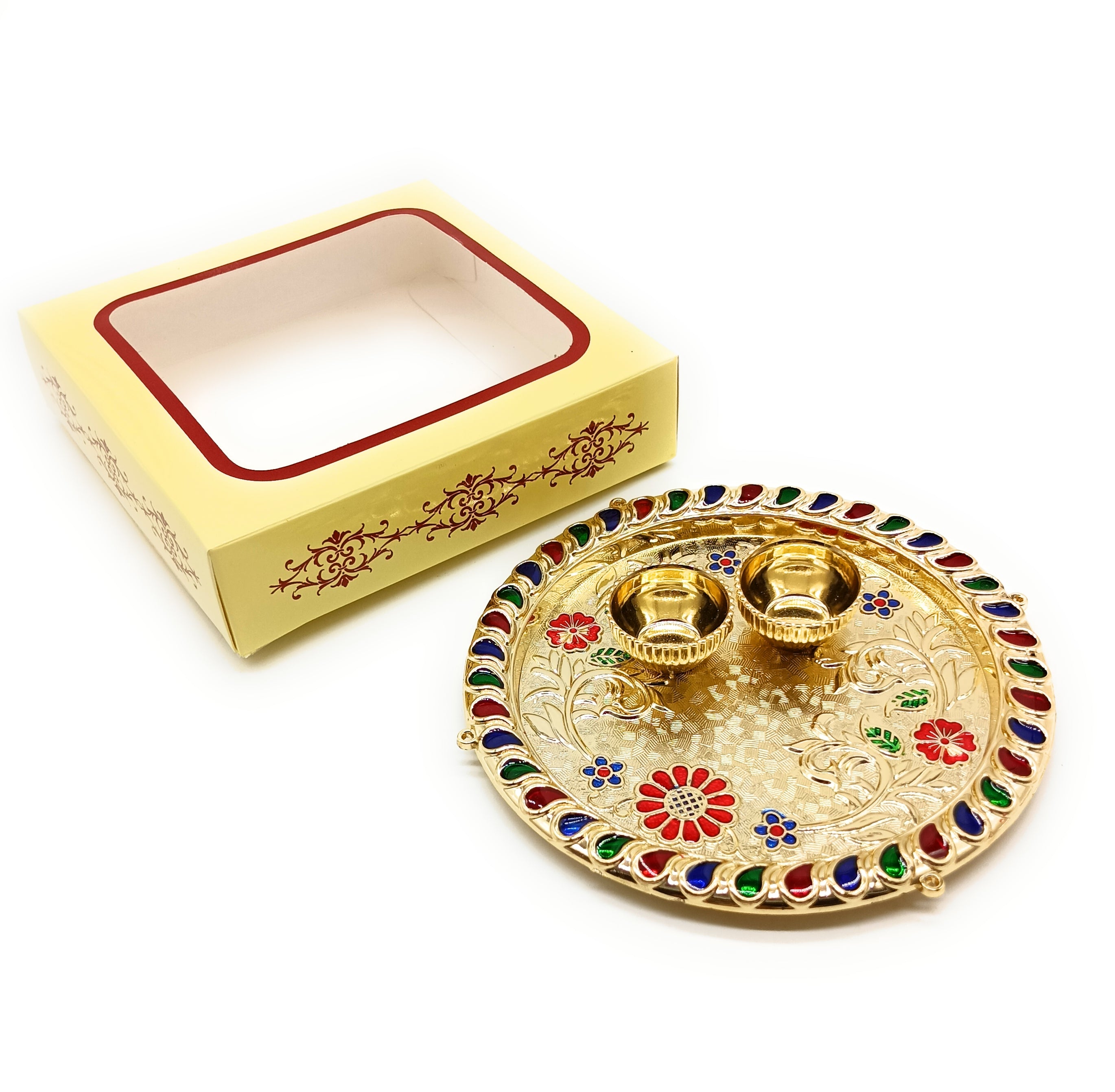 Meenakari plastic Plate