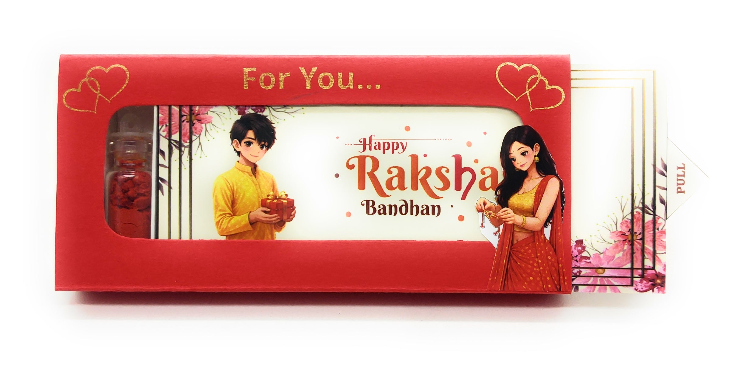 Rakhi Box - Roli Chawal mini bottle (NO RAKHI) B73