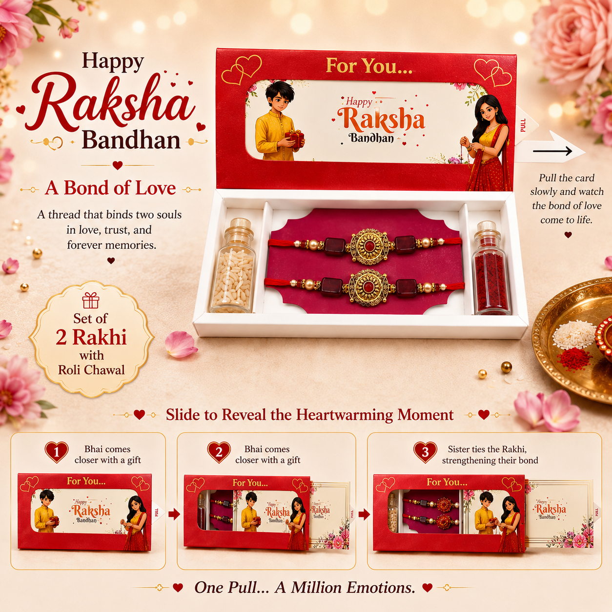 Hamper Rakhi B73-RAP012x2
