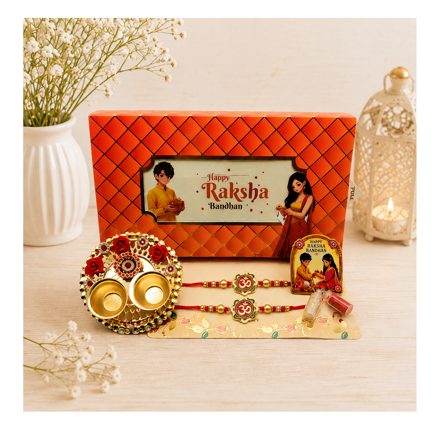 Hamper Rakhi B72-RAC007x2